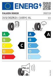 315/30R21 105Y XL Falken RS820