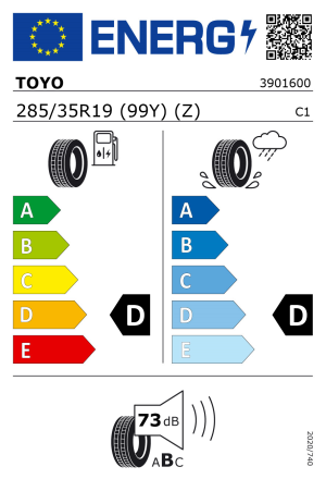 285/35R19 99Y Toyo R888R SEMI SLICK