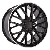 Replica for PORSCHE 5541 Gloss Black Diamond Lip   20*9.5