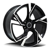 Replica for AUDI 5667 Black Polish 18*8