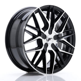 Japan Racing Wheels JR28 Blank Gloss Black Machined Face 17*7 - D-elastikashop