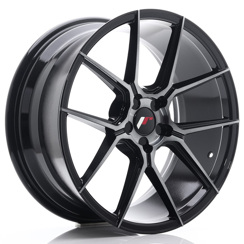 Japan Racing Wheels JR30 Black Brushed Tinted Face 19*8.5