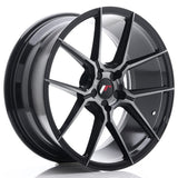 Japan Racing Wheels JR30 Black Brushed Tinted Face 19*8.5