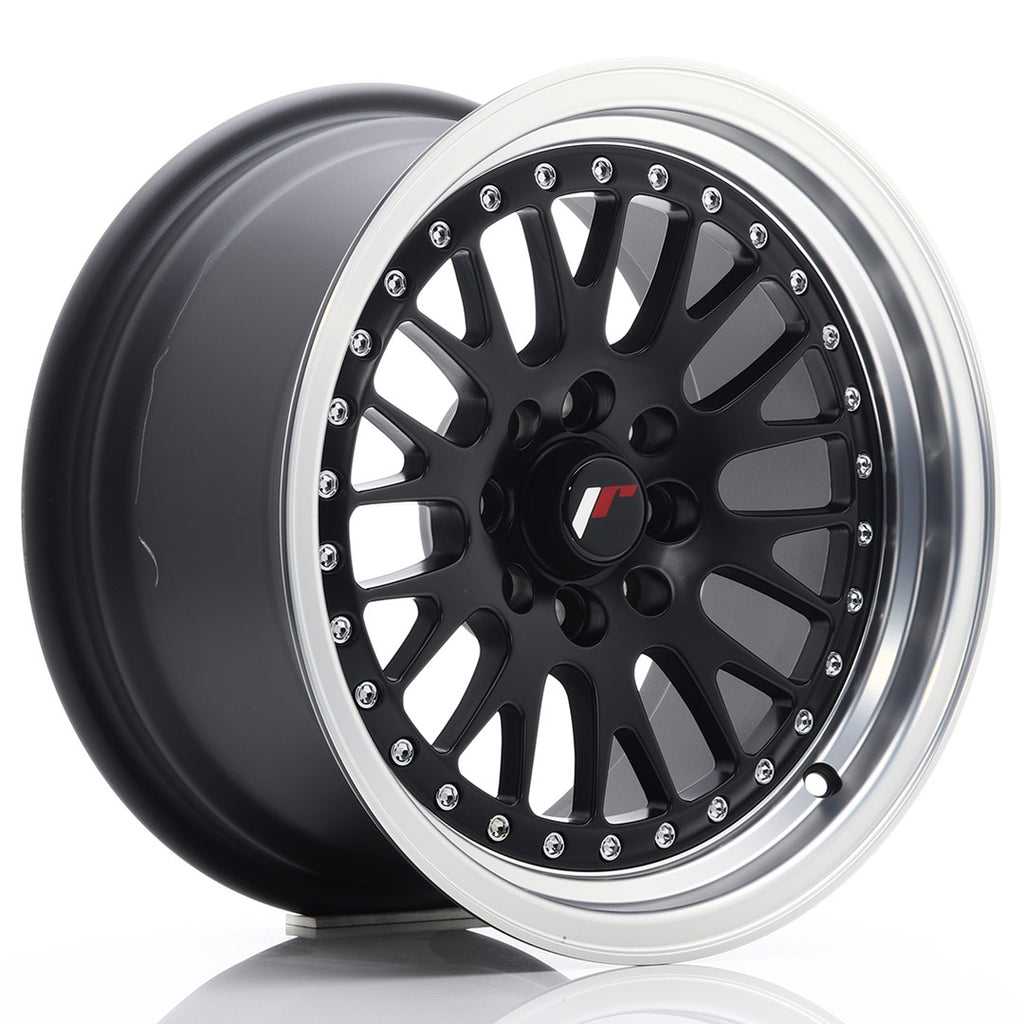 Japan Racing Wheels JR10 Matt Black Silver Lip 15*8