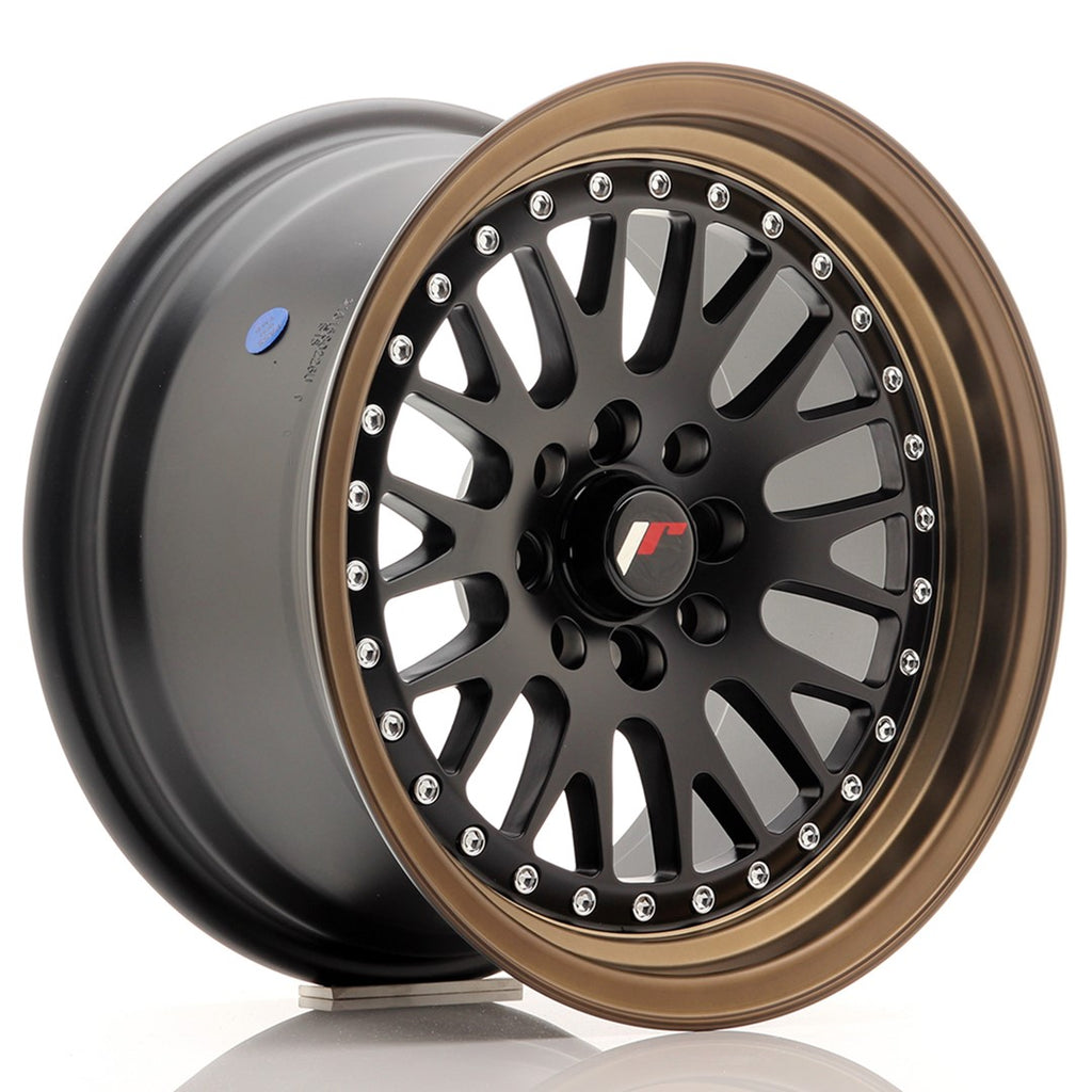 Japan Racing Wheels JR10 Matt Black Bronze Lip  15*8