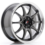 Japan Racing Wheels JR5 Gun Metal Silver Lip 16*7
