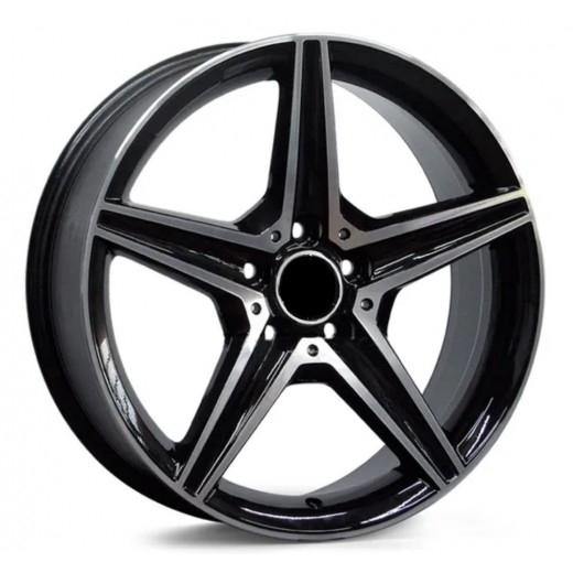Replica for MERCEDES 554 Black Polish 16*7.5 - D-elastikashop