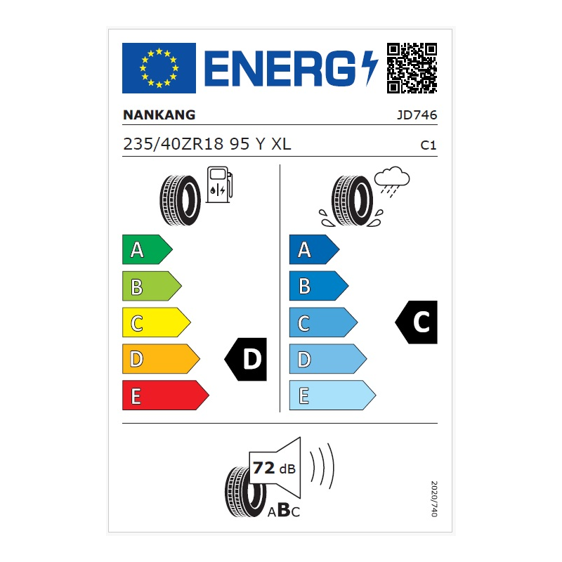 235/40R18 95Y XL Nankang CR-S SEMI SLICK