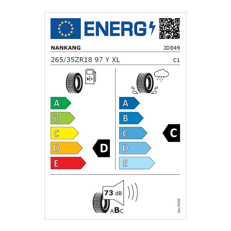 265/35R18 97Y XL Nankang CR-S SEMI SLICK