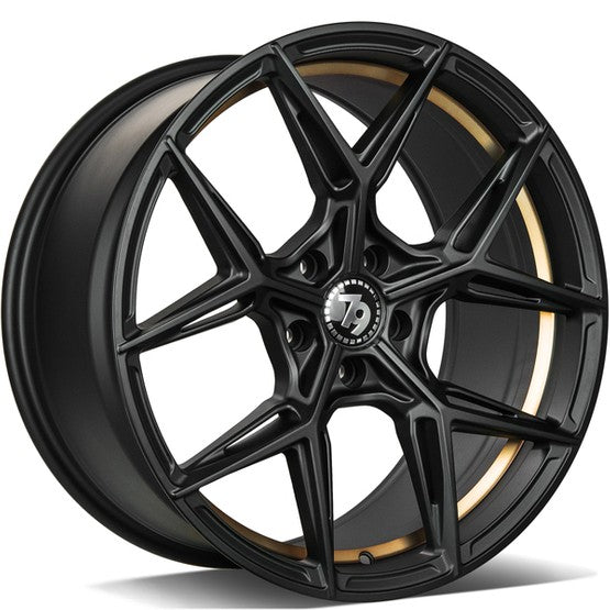 79Wheels SCF-B MATT BLACK GOLD BARREL 19*8,5