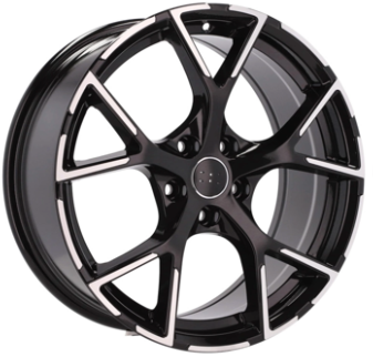 Replica for AUDI 5997 Black Polish 18*8