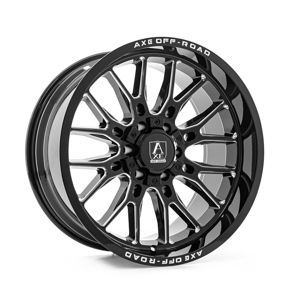 AXE WHEELS ATLAS GLOSS BLACK POLISHED 20*10