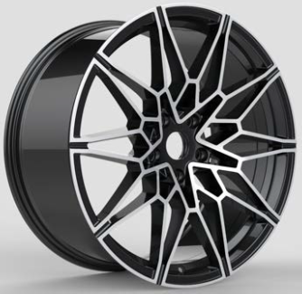 Replica for BMW 375 Black Polish 19*8.5