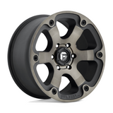 Fuel 1PC D564 Beast Matt Black Double Dark Tint 20x10 4X4