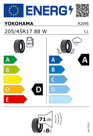 205/45R17 88W Yokohama Advan AD052 SEMI SLICK