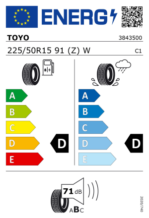 225/50R15 91W Toyo R888R SEMI SLICK