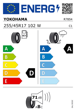 255/45R17 102W Yokohama Advan Neova AD09 SEMI SLICK