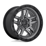 Fuel 1PC D701 Αmmo Matt Gun Metal Black Bead Ring 20x9 4X4