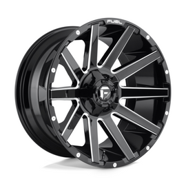 Fuel 1PC D615 Contra Gloss Black Milled 22x10 4X4