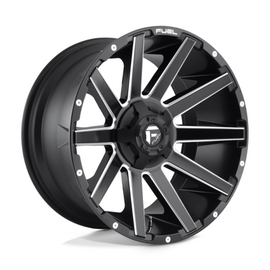 Fuel 1PC D616 Contra Matt Black Milled 18x9 4X4