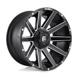 Fuel 1PC D616 Contra Matt Black Milled 18x9 4X4