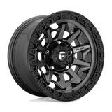 Fuel 1PC D716 Covert Matt Gun Metal Bead Ring 20x9 4X4