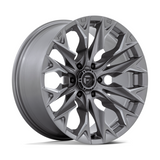 Fuel 1PC D806 Flame Platinum Silver 22x10 4X4