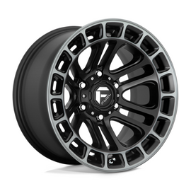 Fuel 1PC D720 Heater Matt Black Double Dark Tint Machined 17x9 4X4