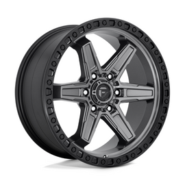 Fuel 1PC D698 Kicker Matt Gun Metal Black Bead Ring 17x9 4X4