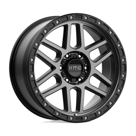 KMC KM544 Mesa Satin Black Gray Tint 18x9 4X4