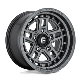 Fuel 1PC D668 Nitro Matt Gun Metal 17x9 4X4