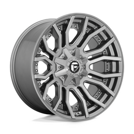 Fuel 1PC D713 Rage Platinum Brushed Gun Metal Tinted Clear 20x9 4X4
