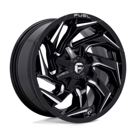 Fuel 1PC D753 Reaction Gloss Black Milled 22x10 4X4