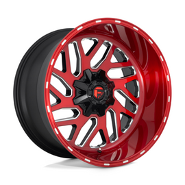 Fuel 1PC D691 Triton Candy Red Milled 20x10 4X4