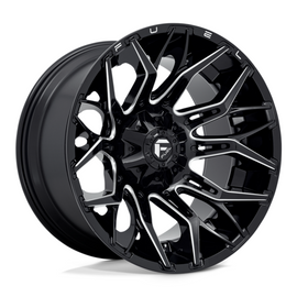 Fuel 1PC D769 Twitch Gloss Black Milled 20x10 4X4
