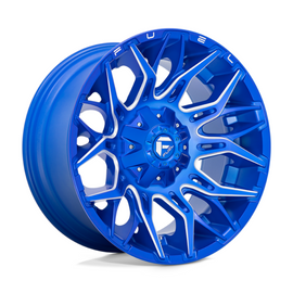 Fuel 1PC D770 Twitch Anodized Blue Milled 20x10 4X4