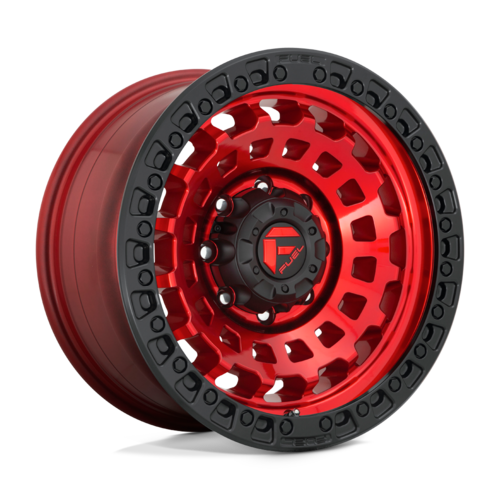 Fuel 1PC D632 Zephyr Candy Red Black Bead Ring 17x9 4X4