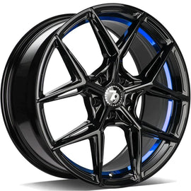 79Wheels SCF-B GLOSS BLACK BLUE BARELL 18*9
