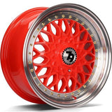 79Wheels SV-E RED POLISHED LIP 16*7