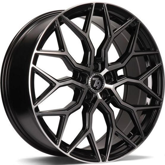 79Wheels SV-K BLACK POLISHED FACE 19*8.5