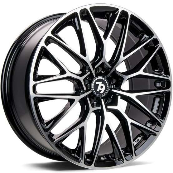 79Wheels SV-P BLACK POLISHED FACE 19*8.5
