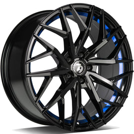 79Wheels SV-C GLOSS BLACK BLUE BARREL 18*8