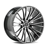 AXE WHEELS CF2 GLOSS BLACK & POLISHED 19*8,5