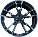 Replica for BMW 112 Black Polish  22*9.5