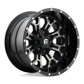 Fuel 1PC D561 Crush Gloss Machined Double Dark Tint 17x9 4X4