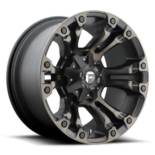 Fuel 1PC D569 Vapor Matt Black Double Dark Tint 17x9 4X4