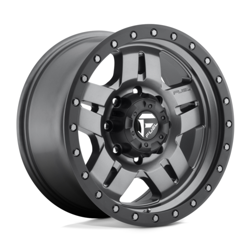 Fuel 1PC D558 Anza Matt Gun Metal Black Bead Ring 20x10 4X4