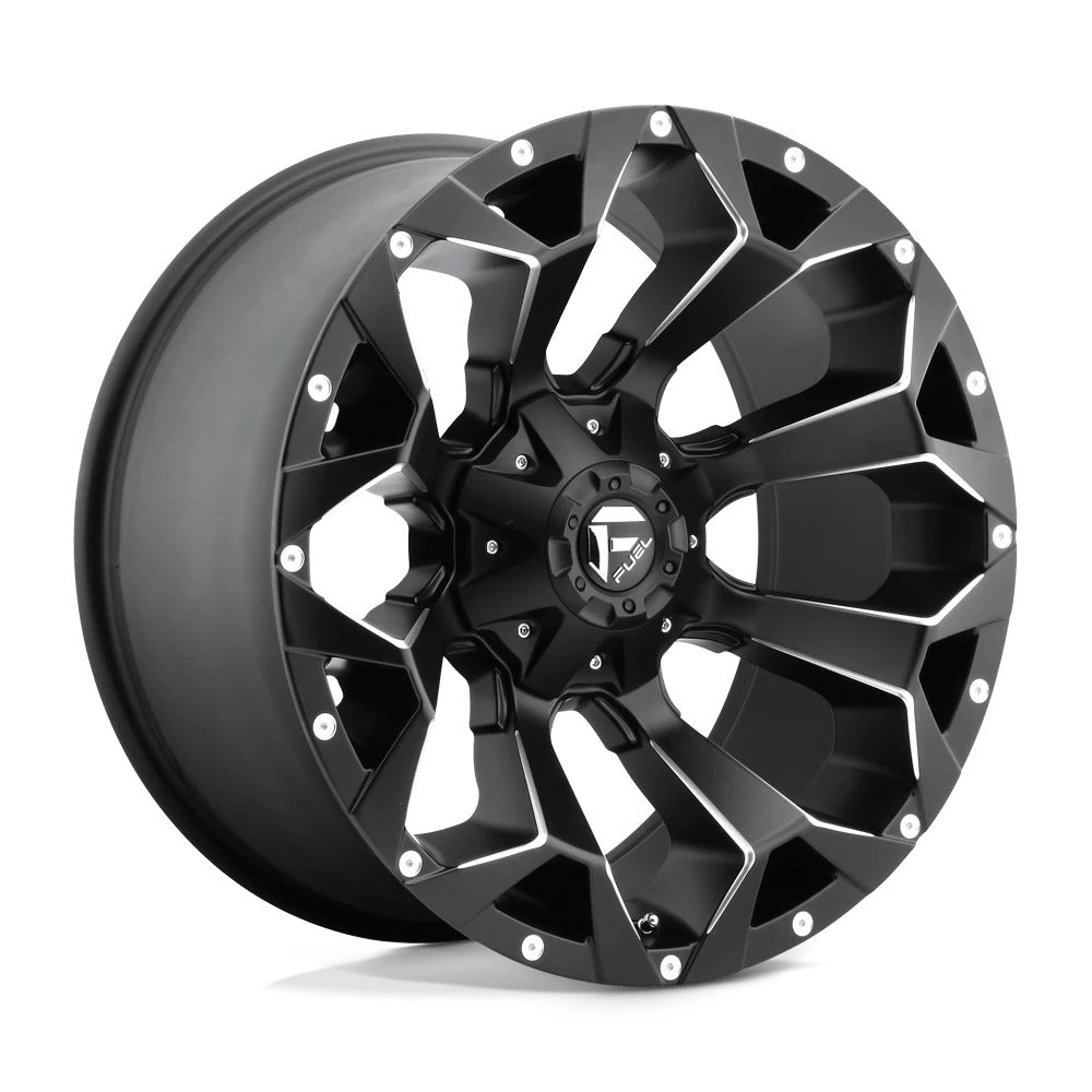 Fuel 1PC D546 Assault Matt Black Milled 20x12 4X4