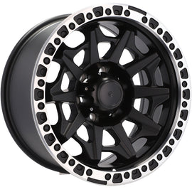 Replica 4x4 IWX15 Black Matt Polished Lip 17*9