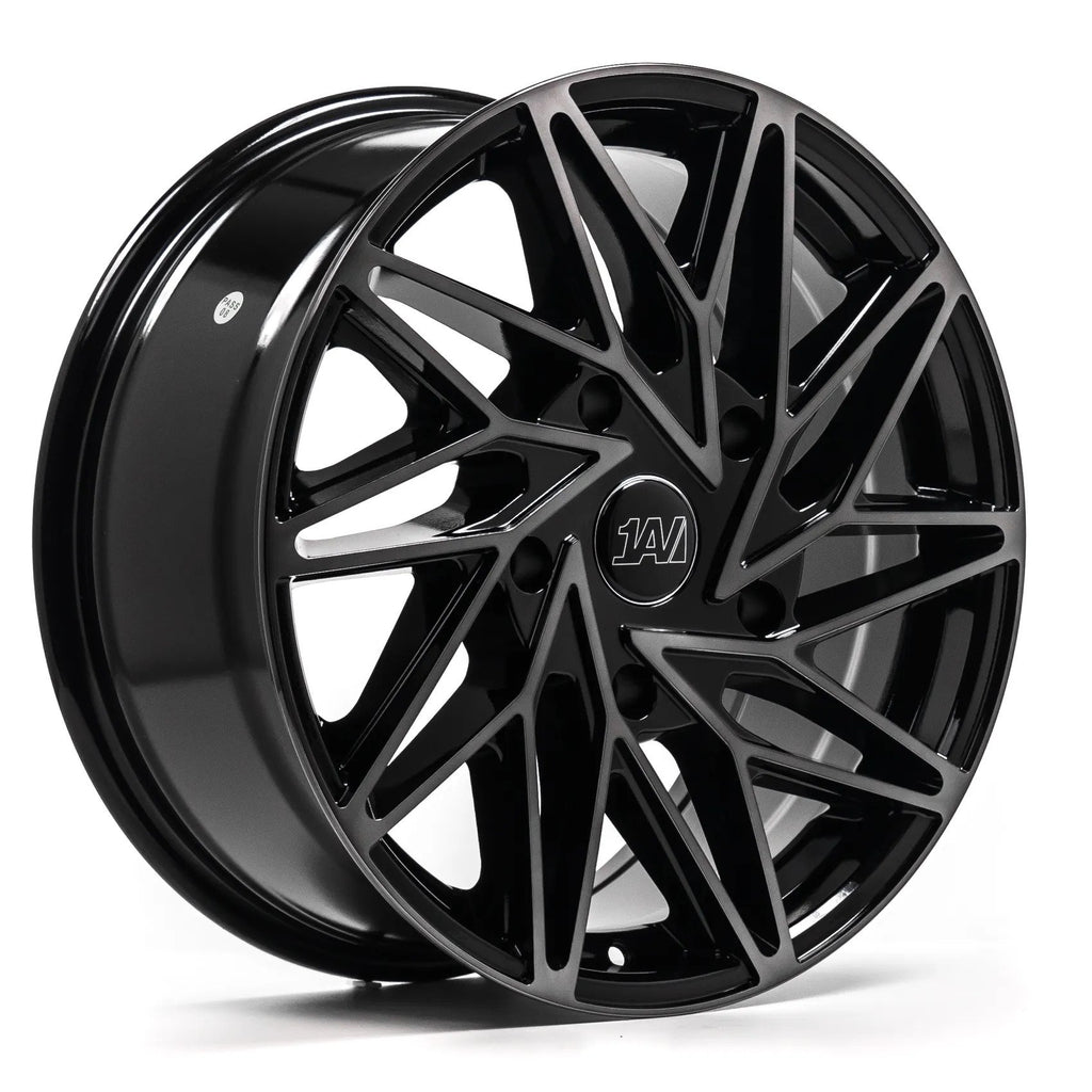 1AV WHEELS ZX10T TRANSIT Black Polished Tinted 18*8